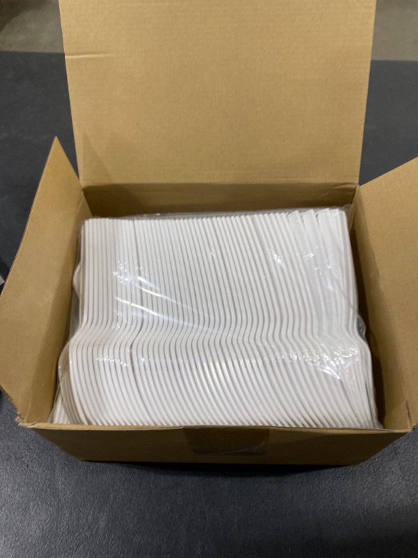 Photo 1 of 300 Pack Plastic Utensils Heavy Duty Cutlery Set 100 Plastic Forks 100 Plastic Spoons and 100 Plastic Knives Disposable Party Utensils Plastic Silverware Sets for Parties and All Occasions (White)