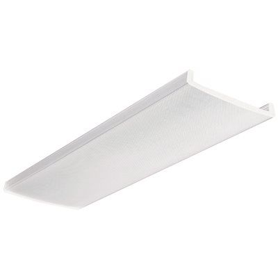 Photo 1 of Lithonia Lighting LB 48 in. Clear Narrow Wraparound Prismatic Lens