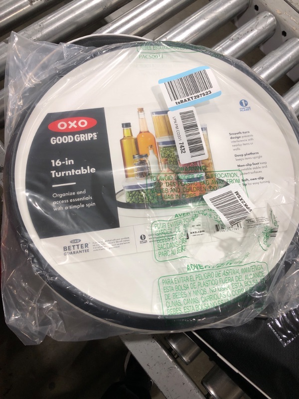 Photo 1 of OXO Good Grips Lazy Susan Turntable, 16-Inch,White