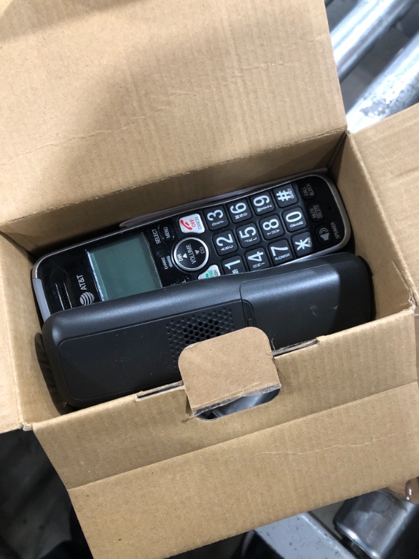 Photo 2 of AT&T BL102-2 DECT 6.0 2-Handset Cordless Phone for Home with Answering Machine, Call Blocking, Caller ID Announcer, Audio Assist, Intercom, and Unsurpassed Range, Silver/Black 2 Handset Phone