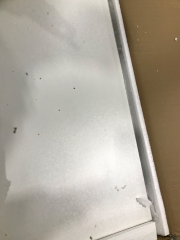 Photo 1 of Need Small Desk 31 1/2" No Assembly Foldable Writing Table,Sturdy and Heavy Duty Folding Computer Desks for Small Space/Home Office/Dormitory AC5DW(80 * 40) 31.5inch White & White Frame