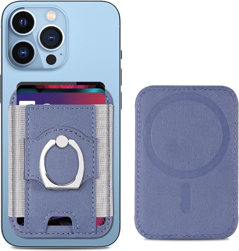 Photo 1 of ExtreLife Magnetic Card Wallet Holder for iPhone 14 Pro Max/14 Plus/14 Pro/14, for iPhone 13 Pro Max/13 Pro/13/13 Mini, for iPhone 12/12 Pro/12 Max/12 Mini, Purple