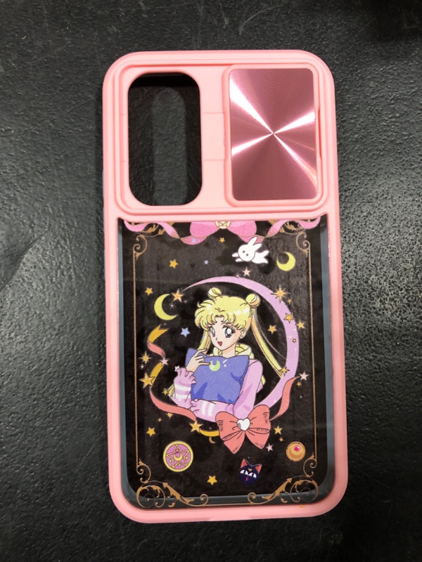 Photo 1 of Joyleop (2in1 for Samsung A54 Phone Case Cartoon Cute for Girls Women Teen Kids Girly Phone Covers Anime Character Pattern Design with Slide Camera Cover+Ring Holder for Samsung Galaxy A54 5G 6.4"