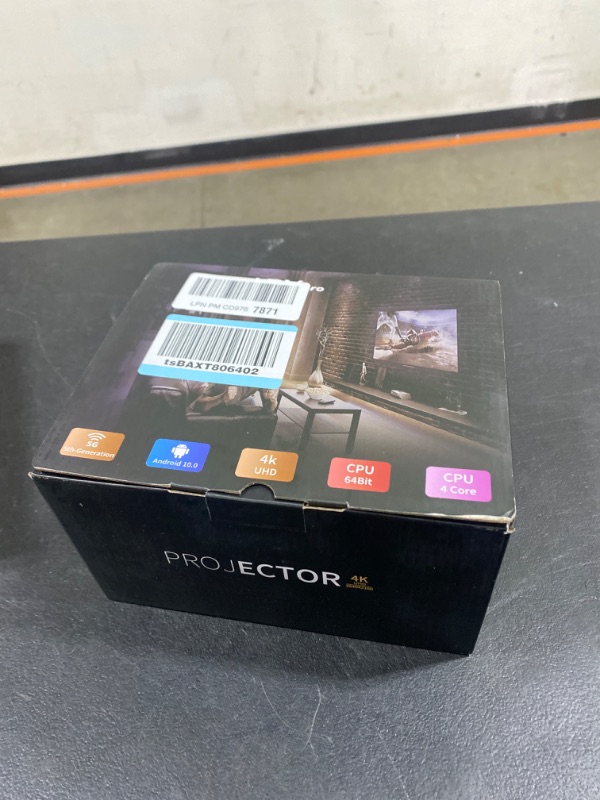 Photo 1 of Mini Projector WiFi Bluetooth [Electic Focus], Built-in Netflix Native 1080p 15000 Lumens Portable Smart TV Projector, Support 4K, Office DOC, 4D 4P Keystone, 50% Digital Zoom for Phones Laptop PS5