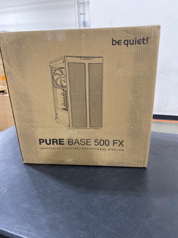 Photo 2 of be quiet! Pure Base 500 FX ATX Midi Tower PC case | ARGB | 4 Pre-Installed Light Wings PWM Fans | Tempered Glass Window | Black | BGW43 BGW43 Case