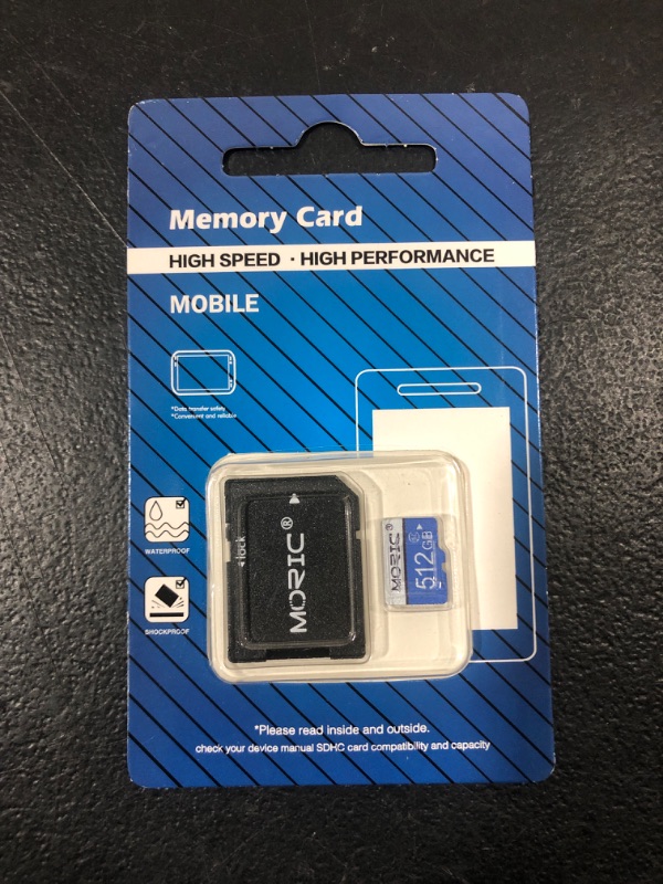 Photo 2 of 512GB Micro SD Card Class 10 High Speed TF Card Memory Card for Smartphone,Cameras,Dash Cam,Tablets and Drones