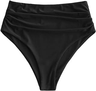 Photo 1 of [Size 6] Zaful High Waisted Swimsuit Bottoms- Black