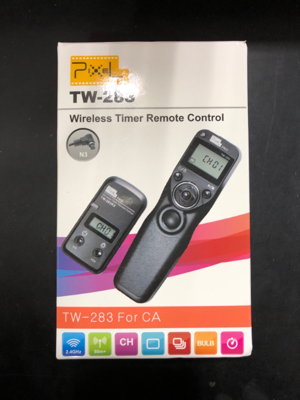 Photo 2 of Pixel Remote Timer TW283-L1 Timer Shutter Release Remote Release for Panasonic G5 G6 G7 G10 G70 GH2 GH3 GH4 GX7 L10 LC-1 FZ50K FZ50S FZ100 FZ200 FZ1000