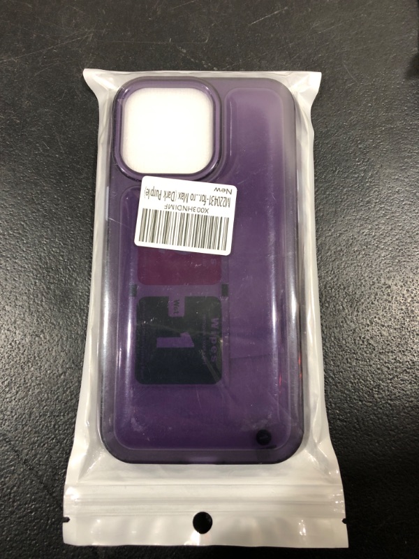 Photo 1 of Jmltech for iPhone 14 Pro Max Case Clear Shockproof Phone Case Butterfly Pattern Cute Slim Thin Protective Phone Cover for iPhone 14 Pro Max (Dark Purple)