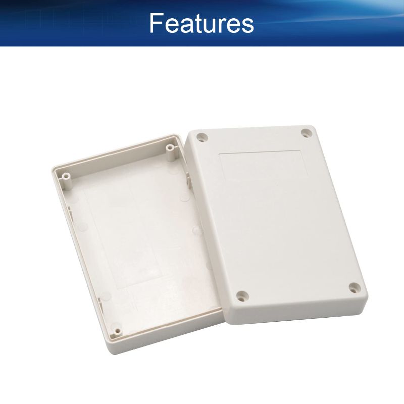 Photo 1 of Heyiarbeit 1Pcs Electronic Prototype ABS Plastic Junction Project Box Enclosure 4.92" x 3.15" x 1.26" for Portable, Electronic Projects, DIY (Grey White) 