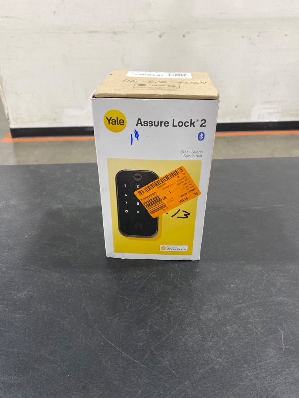 Photo 2 of Assure 2 Lock Black Suede Keyed Single Cylinder Deadbolt with Push Button Keypad and Bluetooth - YRD410-BLE-BSP