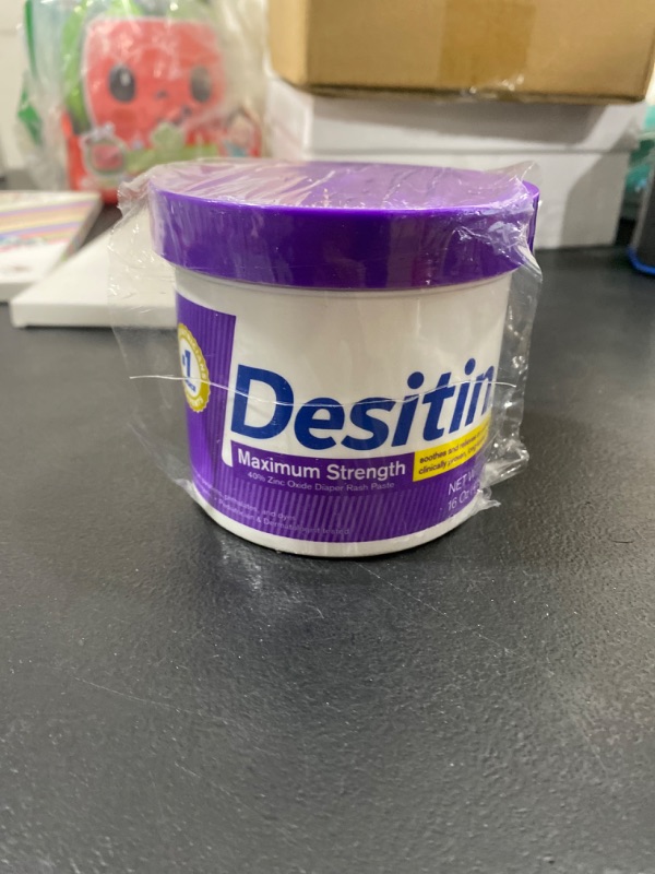 Photo 1 of Desitin Maximum Strength Baby Diaper Rash Cream with 40% Zinc Oxide for diaper rash Relief & Prevention, 16 oz