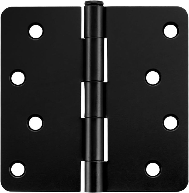 Photo 1 of 18 Pack Haliwu/Door Hinges, Black Door Hinges 3-1/2 inch Oil Rubbed Bronze Door Hinges Interior Door Hinges with 5/8" Radius Corners