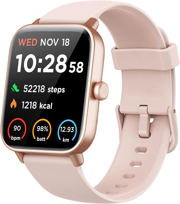 Photo 1 of Smart Watch for Women (Alexa Built-in & Bluetooth Call), 1.8" Fitness Watch with SpO2/Heart Rate/Sleep/Stress Monitor Pedometer, 100 Sports Modes, IP68 Waterproof Smartwatch for Android iOS --- MISSING CABLE