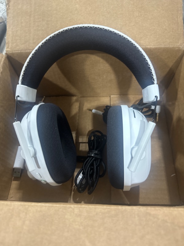 Photo 2 of Razer BlackShark V2 Pro Wireless Gaming Headset: THX 7.1 Spatial Surround Sound - 50mm Drivers - Detachable Mic - for PC, PS5, PS4, Switch, White