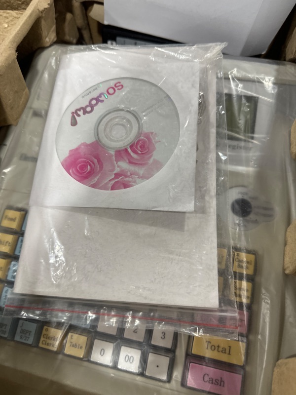 Photo 1 of SNKOURIN POS System Cash Register,Electronic Cash Register with Removable Cash Tray and Thermal Printer,Small Square Money Drawer Multifunction Cash Register for Small Business/Retail/Restaurant