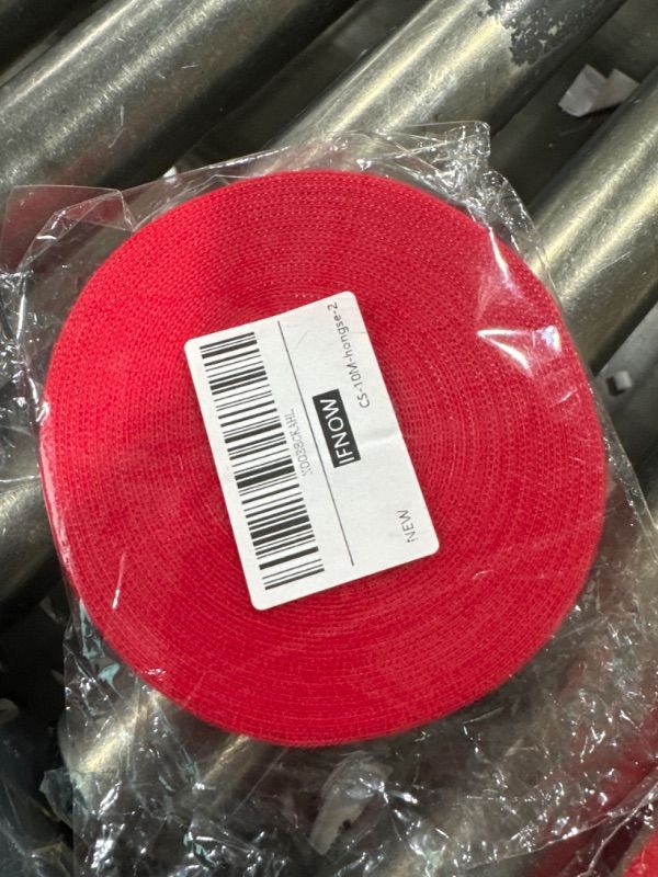 Photo 2 of Hook and Loop Tape 32FT Reusable Fastening Tape Cable Ties Double-Sided Hook-and-Loop Cable Management Tape Strength and Durability 0.8''/Width (Red) 0.8''/32FT Red