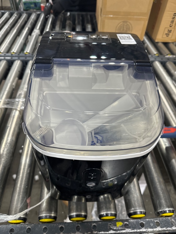 Photo 1 of EASYERA Nugget Ice Maker Countertop, Pellet Crushed Chewble Ice Cubes, 33LBS/24H, Compact Self-Cleaning Machine with Ice Bags for Home, Kitchen, RV, Camping