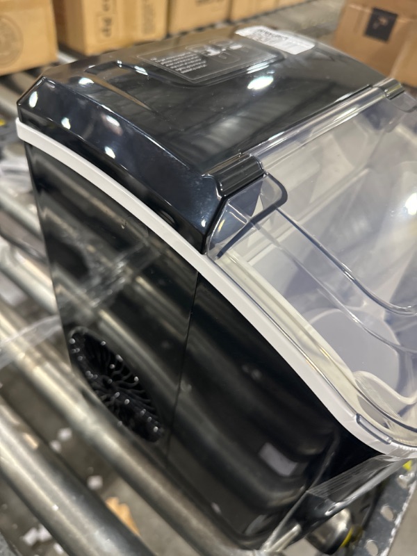 Photo 1 of EASYERA Nugget Ice Maker Countertop, Pellet Crushed Chewble Ice Cubes, 33LBS/24H, Compact Self-Cleaning Machine with Ice Bags for Home, Kitchen, RV, Camping