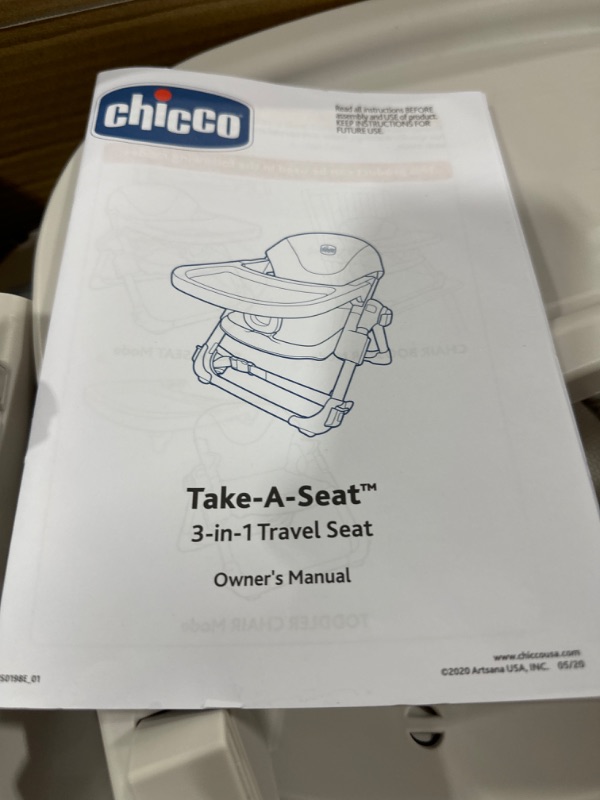 Photo 3 of Chicco Take-A-Seat Booster Seat - Grey Star