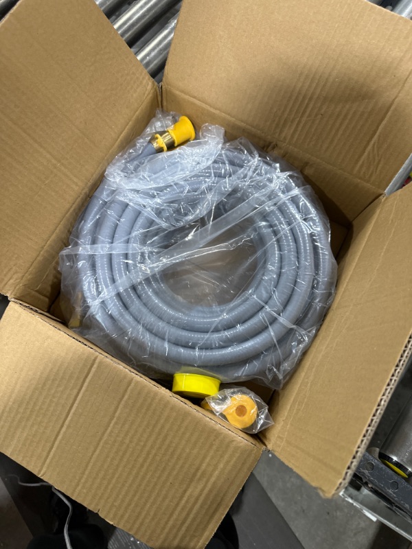 Photo 2 of 48 Feet 1/2-Inch Natural Gas Hose with Quick Connect Fitting for BBQ, Grill, Pizza Oven, Patio Heater and More NG Appliance, Propane to Natural Gas Conversion Kit - CSA Certified 48FT