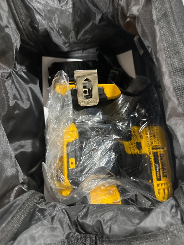 Photo 2 of DEWALT 20-Volt MAX Cordless Drill/Impact Combo Kit (2-Tool) with (2) 20-Volt 1.3Ah Batteries, Charger & Bag