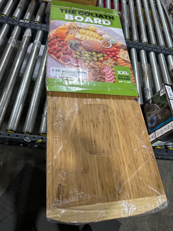 Photo 2 of 30x20 Bamboo Extra Large Cutting Board- Use as a Charcuterie Board, Butcher Block, Over Sink Cutting Board, Brisket Cutting Board, Rv Stove Top Cover, Noodle Board Stove Cover, Meat Cutting Board