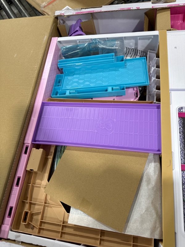 Photo 3 of Barbie Dreamhouse, Doll House Playset with 70+ Accessories Including Transforming Furniture, Elevator, Slide, Lights & Sounds Wheelchair Accessible Elevator