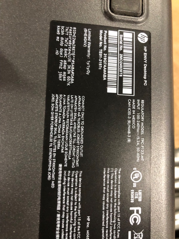 Photo 3 of HP Envy Desktop PC, 13th Generation Intel Core i7-13700, 32 GB RAM, 1 TB SSD, Intel UHD Graphics 770, Windows 11 Home, TE01-4020 (2023)