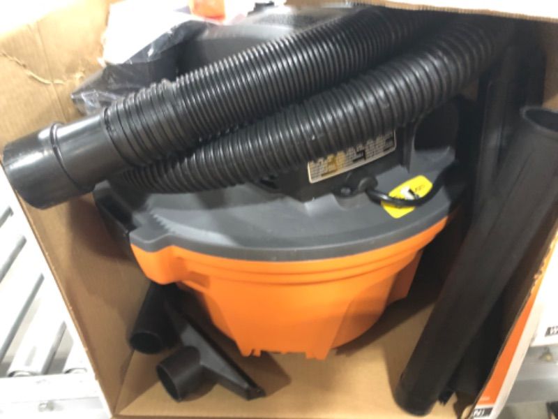 Photo 2 of RIDGID 6 Gallon 3.5 Peak HP NXT Wet/Dry Shop Vacuum with Filter, Locking Hose and Accessories