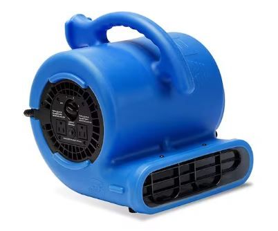 Photo 1 of 1/4 HP Air Mover Blower Fan for Water Damage Restoration Carpet Dryer Floor Home and Plumbing Use in Blue
