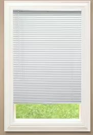 Photo 1 of 1" Vinyl White Mini Blinds