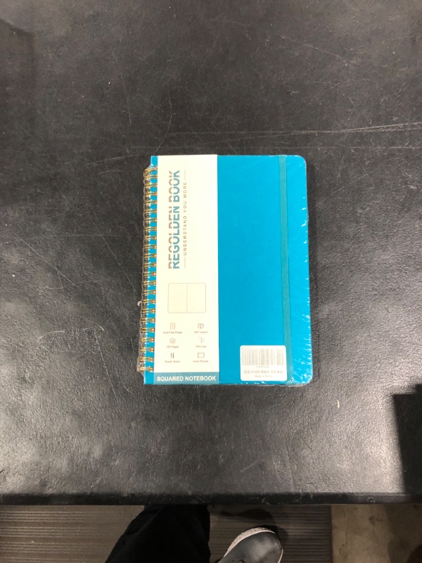 Photo 1 of Regolden-Book Graph Paper Notebook Grid Hardcover Notebook 160 pages color teal