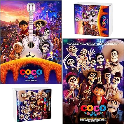 Photo 1 of 2 Pack Day of The Dead Puzzle for Adults 1000 Pieces, Halloween Puzzles, Thanksgiving Jigsaw Puzzles for Adults 1000 Pieces and Up, Christmas Puzzles Gifts for Puzzle Lovers Friends 