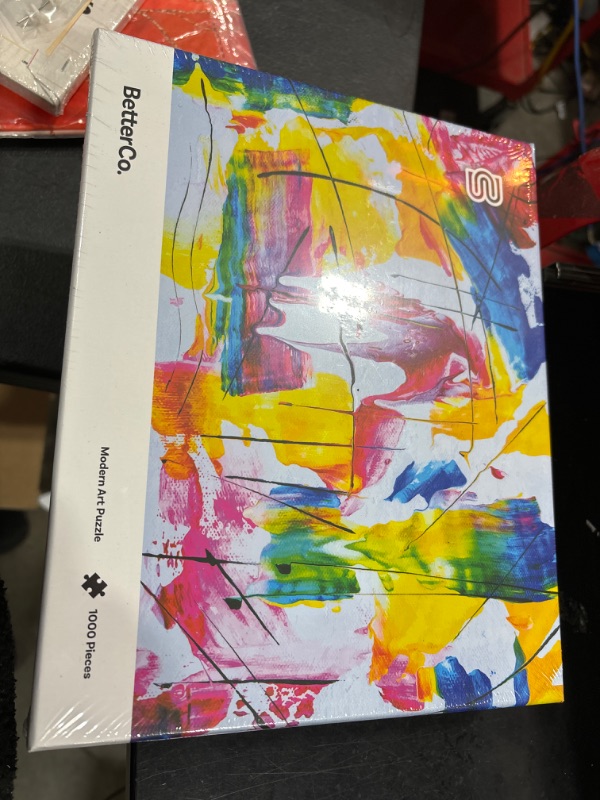 Photo 1 of Better Co. - Modern Art Puzzle 1000 Pieces - Challenge Yourself with Difficult Abstract Paint Puzzles for Adults, and Teens