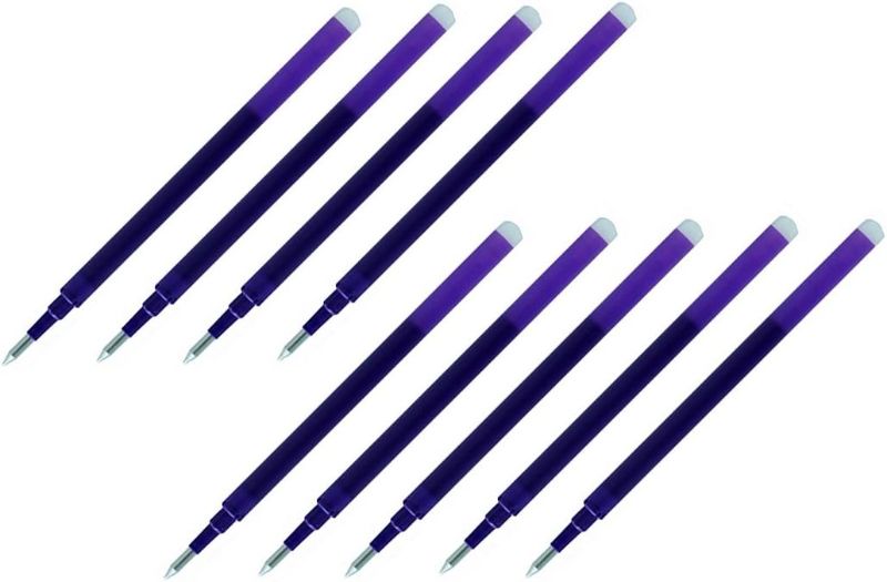 Photo 1 of Pilot Gel Ink Refills for FriXion Erasable Gel Ink Pen, Fine Point 0.7mm, Violet Ink, Pack of 9
