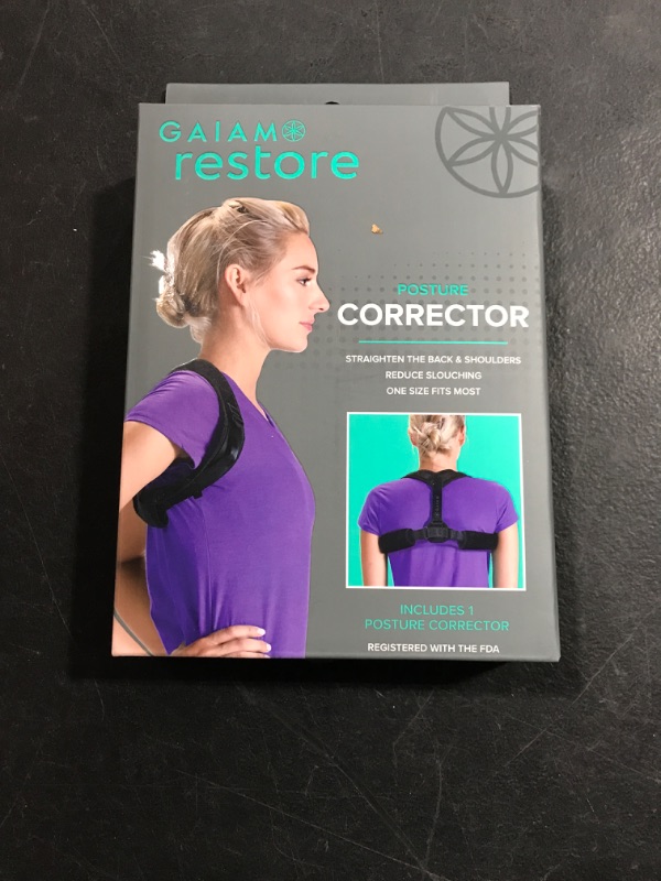 Photo 2 of Gaiam Restore Posture Corrector Back Stretcher - Black