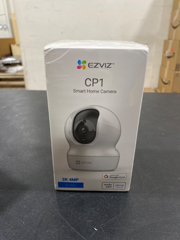 Photo 2 of EZVIZ 2K+ Indoor Security Camera, WiFi, 360° Coverage, Night Vision, Auto Motion Tracking, Pet Baby Monitor, Two Way Talk, Compatible with Alexa (CP1 2K+)