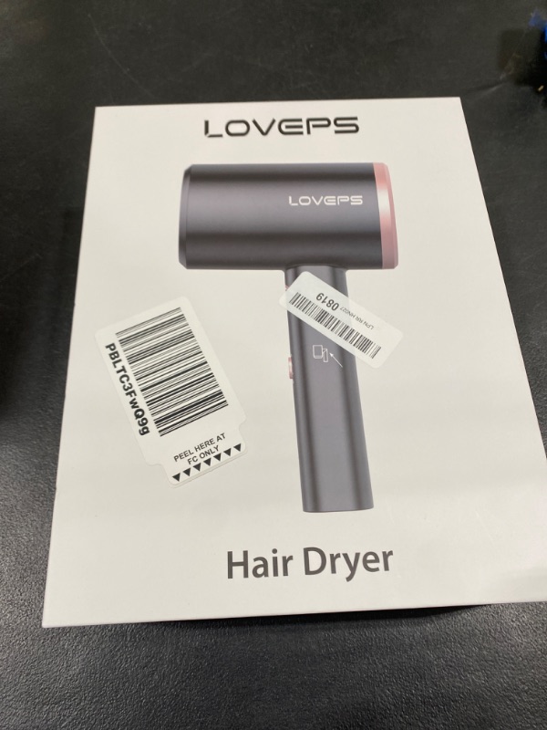 Photo 2 of LOVEPS Hair Dryer with Diffuser, 1800W Ionic Blow Dryer, Foldable Handle Travel Hair Dryer, Constant Temperature Hair Care Without Hair Damage Rose Gold