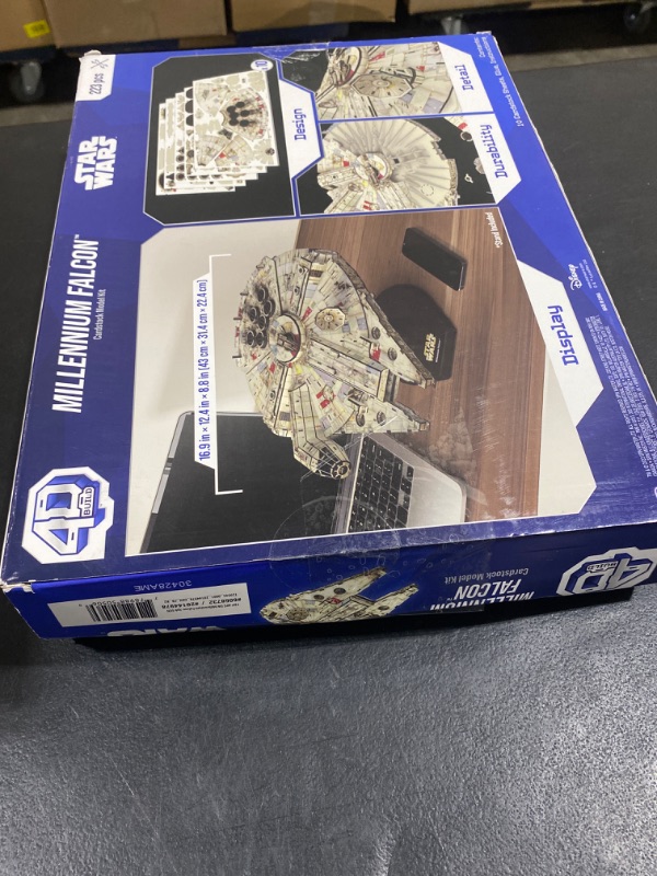 Photo 2 of 4D Build, Star Wars Millennium Falcon 3D Model Kit 223 Pcs | Star Wars Toys Desk Decor | Building Toys | Paper Model Kits for Adults & Teens 12+ Millennium Falcon 223 Pcs