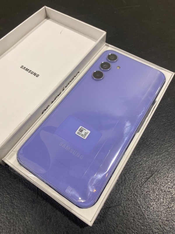 Photo 3 of SAMSUNG Galaxy A54 5G A Series Cell Phone, Factory Unlocked Android Smartphone, 128GB w/ 6.4” Fluid Display Screen, Hi Res Camera, Long Battery Life, Refined Design, US Version, 2023, Awesome Violet Violet A54 Phone Only