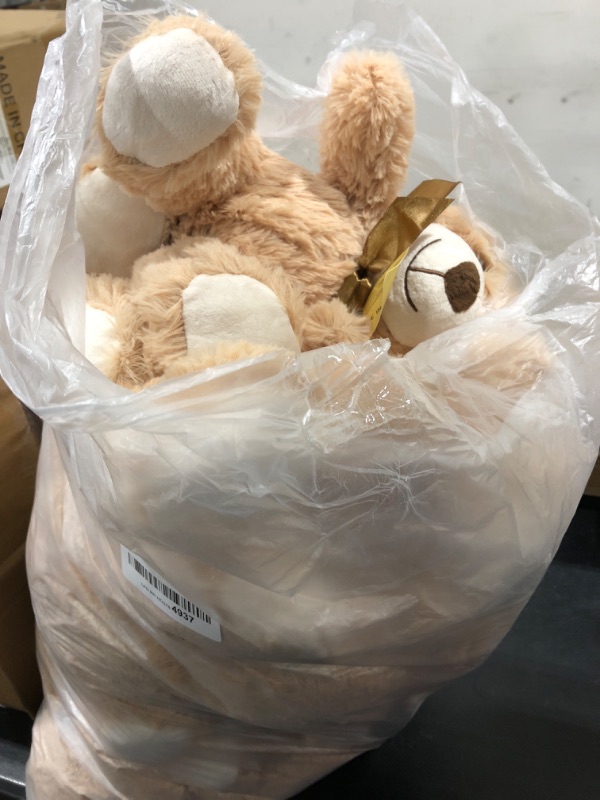 Photo 1 of DOLDOA Cuddly Soft Teddy Bear Bulk 12 Packs, Teddy Bear Stuffed Animal Bulk 14'', Small Stuffed Teddy Bear Plush for Girls, Boys, Kids on Baby Shower, Christmas, Valentines (Light Brown Light Brown (12 Packs)