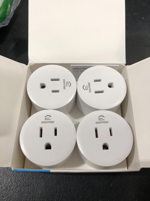 Photo 2 of Eightree Smart Plug for 5GHz & 2.4GHz, Smaet Outlet WiFi Socket with APP Remote Control, Compatible with Alexa, 4 Pack