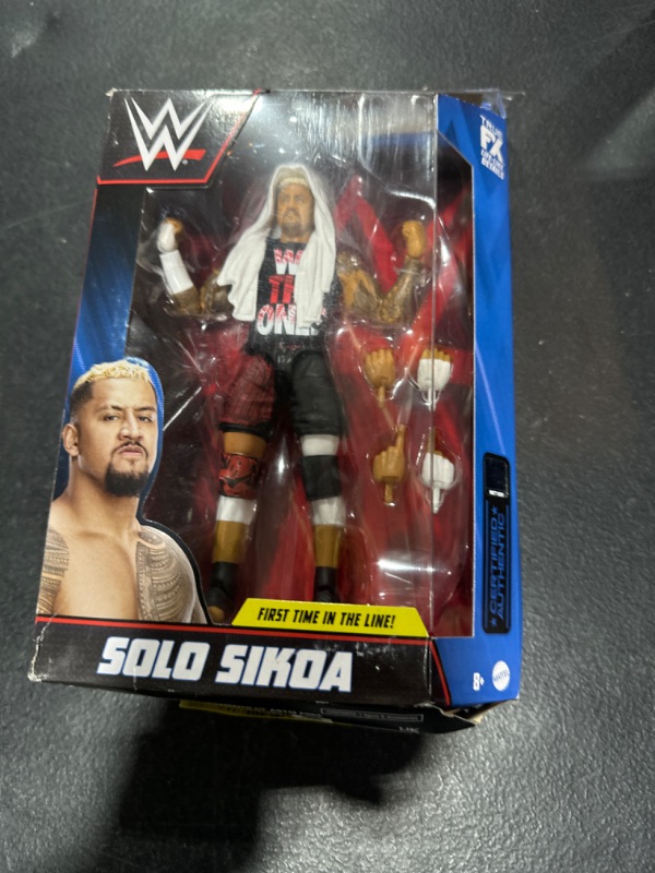 Photo 2 of Mattel WWE Solo Sikoa Elite Collection Action Figure with Accessories, Articulation & Life-Like Detail, Collectible Toy, 6-Inch