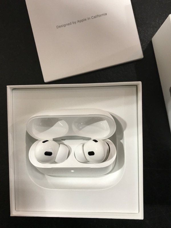 Photo 1 of Apple AirPods Pro (2nd Generation) Wireless Ear Buds with USB-C Charging, Up to 2X More Active Noise Cancelling Bluetooth Headphones, Transparency Mode, Adaptive Audio, Personalized Spatial Audio USB-C Without AppleCare+