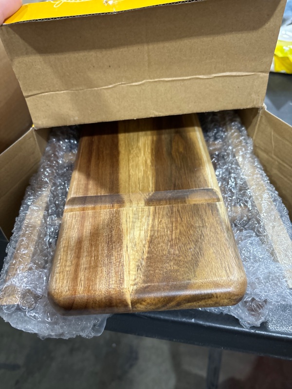 Photo 1 of Acacia Wooden 3 Tier Serving Tray, Serving Trays for Entertaining, Solid Wood Party Serving Trays, Wedding Cupcake Stand, Fruit, Charcuterie, Appetizer Serving Tray, Cheese Board (Set of 3 Plates)