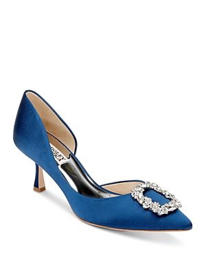 Photo 1 of Fabia Embellished Buckle Satin Pump