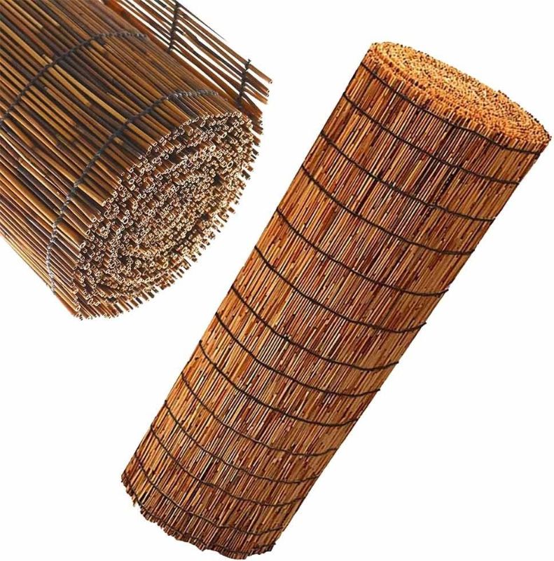 Photo 1 of 1.6X9.8FT Garden Reed Fencing, Natural Reed Screening, Eco-Friendly Bamboo Fencing Rolls, for Balcony Wall Decore, Outdoor Decor, Patio, Yard 3.3X9.8F/4.2X19.6FT/5.2X26.2FT