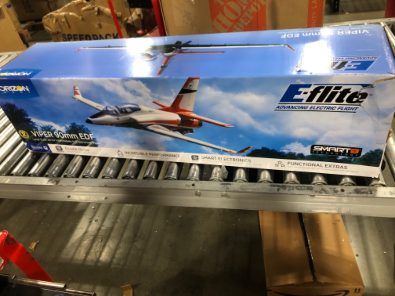 Photo 8 of E-flite RC Airplane Viper 90mm EDF Jet BNF Basic Transmitter Battery and Charger Not Included with AS3X and Safe Select EFL17750 Bind-N-Fly Basic