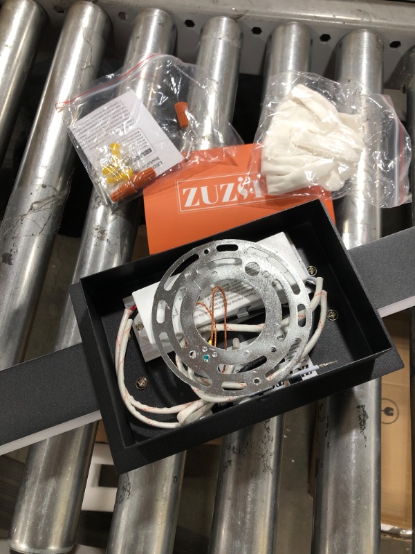 Photo 3 of ZUZITO LED Bathroom Light fixtures - 39.4in Matte Black Modern Vanity Lighting - Acrylic Shade - Cool White 6000K Matt Black Finishing Dimmable 40 inch